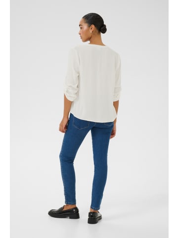 Kaffe Langarm-Bluse KAmalle in Chalk