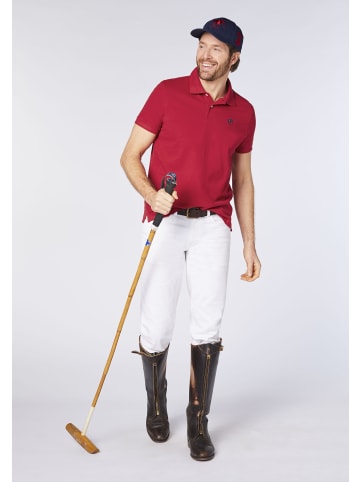 Polo Sylt Poloshirt mit Label-Stickerei in Rot