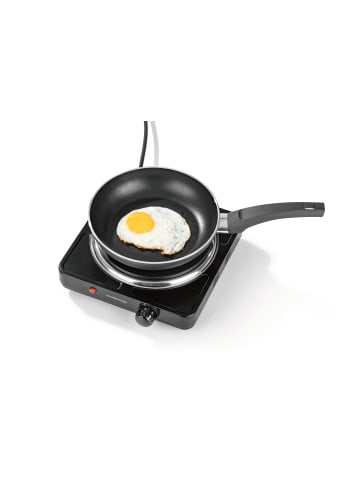 Gourmet Maxx Einzelkochplatte 1500W schwarz Schwarz