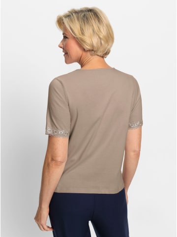 WITT WEIDEN Spitzenshirt in sesam