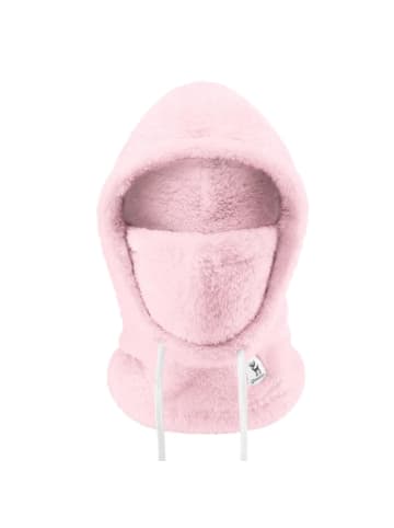COFI 1453 Ski-Sturmhaube aus weichem Doppelfleece-Material -Schützt das Gesicht in Rosa