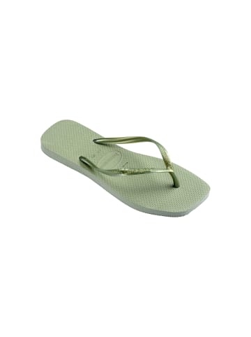 Havaianas Zehentrenner zum Reinschlüpfen Slim Square Grün
