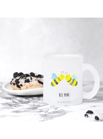 Mr. & Mrs. Panda Kaffeetasse Biene Liebe mit Spruch in Transparent
