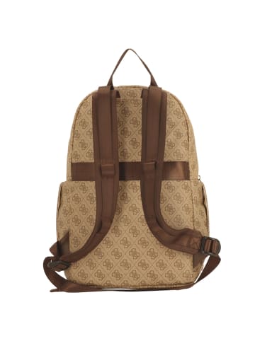 Guess Elvis Rucksack 42 cm Laptopfach in beige-brown