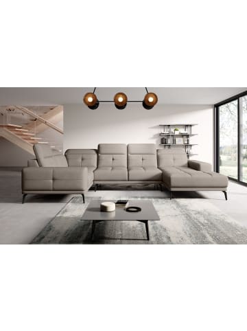 MF Design Nevido Recamiere Links in Beige -  (L) 201 x (B) 350 x (H) 77 cm