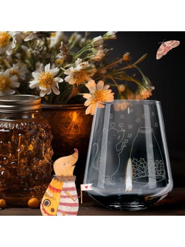 Mr. & Mrs. Panda Windlicht Glas Maus Sterne ohne Spruch in Transparent