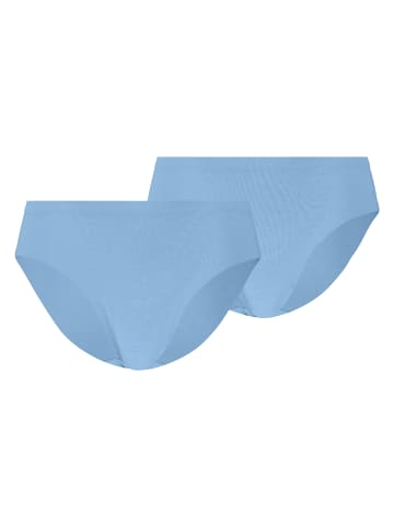 Puma 2er Pack Invisible Ultra Soft Cotton Briefs in Hellblau