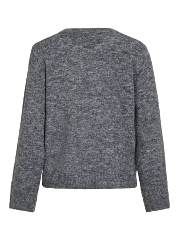 Vila Strickpullover in Medium Grey Melange