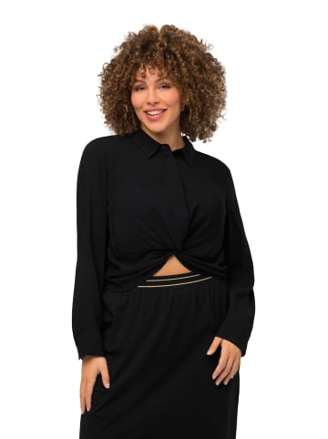 Ulla Popken Hemdbluse in schwarz