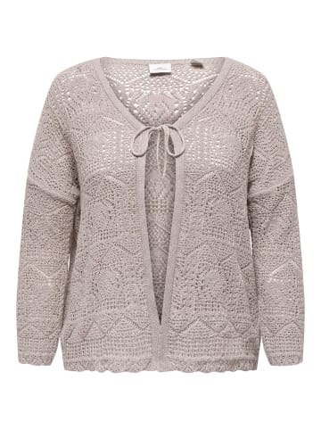ONLY Carmakoma Strickjacke in Sandshell