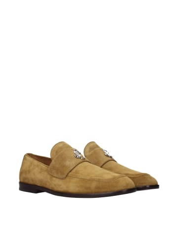 Jimmy Choo Braun Leder Slip-On Loafer