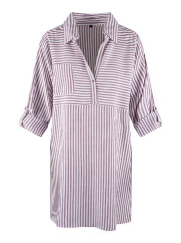 Linga Dore Linga Dore Tunik Tunik in Soft bordeaux stripe