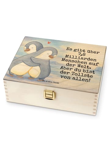 Mr. & Mrs. Panda Teebox Pinguine Kuscheln Design mit Spruch in Weiß