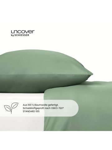 UNCOVER BY SCHIESSER Renforcé-Bettwäsche-Set Uncover by Schiesser Soho in Grün