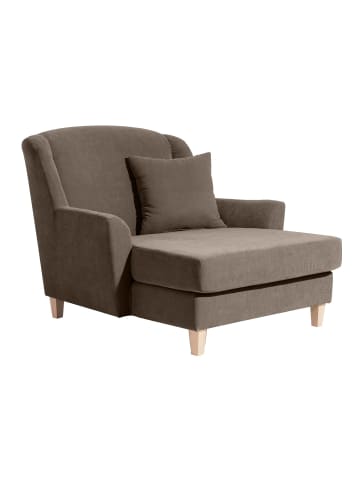 others SESSEL XXL Karil Bezug Veloursstoff Buche natur / sahara