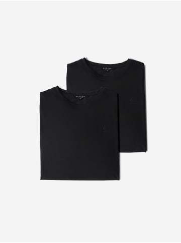 KOROSHI Pack mit 2 kurzarm-t-shirts in Schwarz