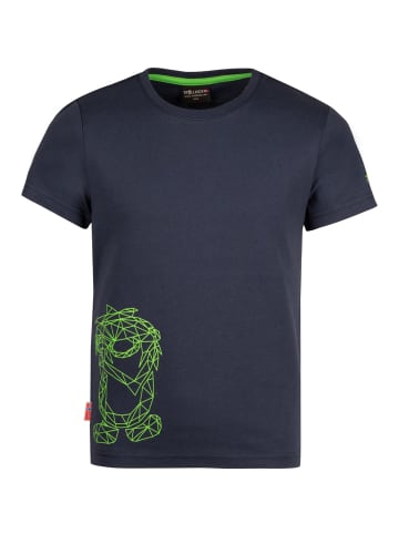 Trollkids T-Shirt "Oppland" in Marineblau/Grün