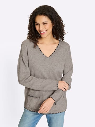 Heine Pullover in taupe-meliert