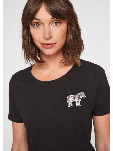 s.Oliver T-Shirt kurzarm in Schwarz