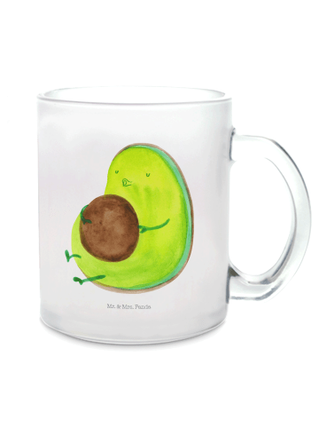 Mr. & Mrs. Panda Trinkglas Avocado Pfeifen ohne Spruch in Transparent