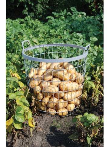 Esschert Design 2er-Set: Kartoffelkiste in silber