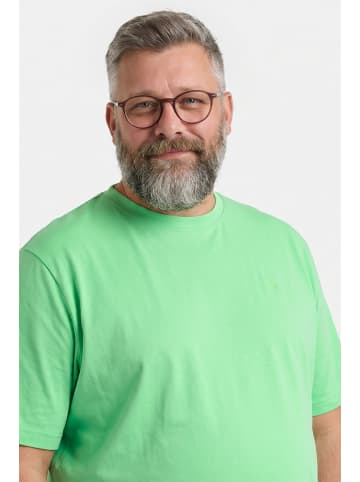 Men Plus Kurzarm T-Shirt in dunkle aprikose