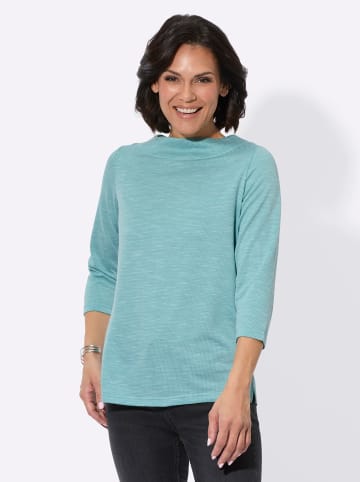 WITT WEIDEN 3/4-Arm-Shirt in ozean-ecru-gemustert