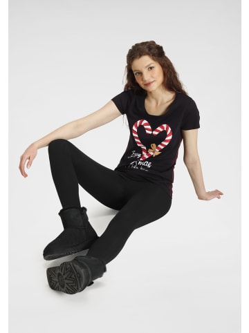 FLASHLIGHTS Leggings in schwarz