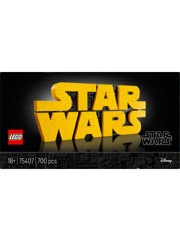 LEGO Star Wars Logo aus LEGO Steinen in Mehrfarbig ab 11 Jahre