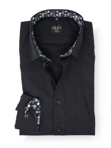 MARVELIS Body Fit Businesshemd in Schwarz 68