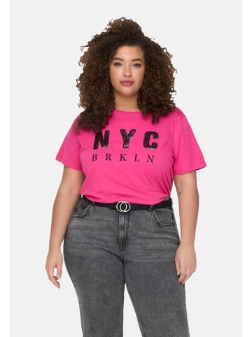 ONLY Carmakoma T-Shirt 'Glammy' in pink