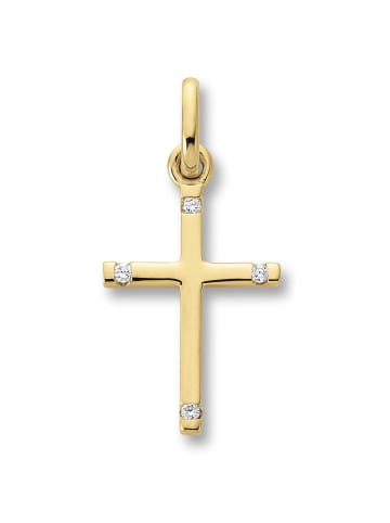 ONE ELEMENT  0.02 ct  Brillant Diamant Anhänger aus 585 Gelbgold in gold