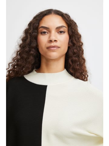 b. young BYMMORLA RIB BAT JUMPER - KNIT Loose fit in Birch Mix