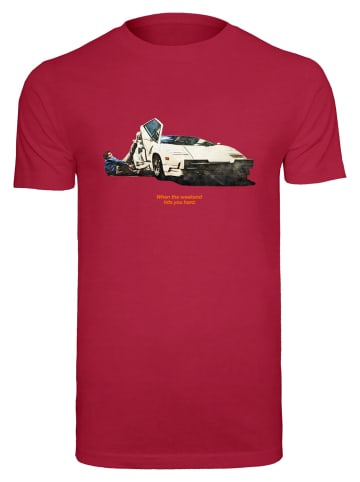 Mister Tee T-Shirts in burgundy