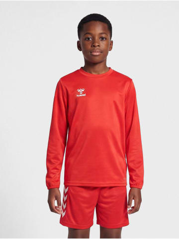 Hummel Sweatshirt Hmlessential Kinder in TRUE RED