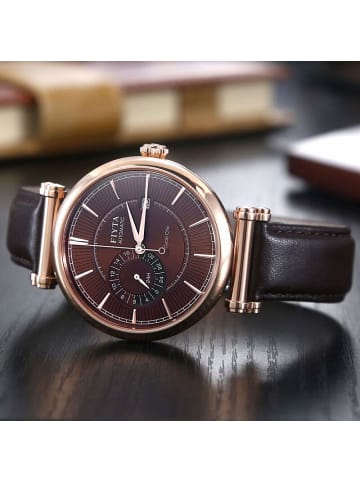 FIYTA Automatikuhr IN in braun / rosegold