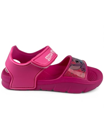 Lilo & Stitch Sandalen Lilo & Stitch mit Klettverschluss in Dunkelpink