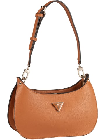 Guess Schultertasche Meridian Mini Top Zip Shoulder Bag in Cognac