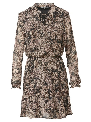 KOROSHI Kleid mit langen ärmeln in schwarz