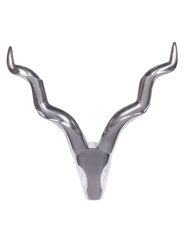 FineBuy Geweih in Silber / Aluminium / 80x10x110