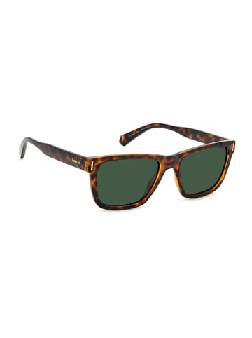 Polaroid Unisex Sonnenbrille Quadratisch Braun