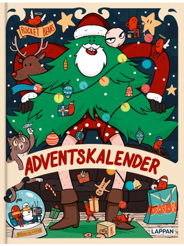 LAPPAN Rocket Beans Adventskalender | 24 Doppelseiten mit weihnachtlichen...