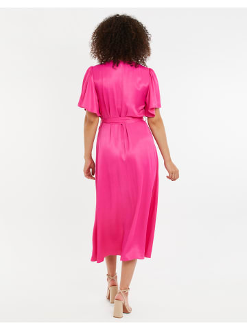 Threadbare Sommerkleid THB Salad Satin Midi in Pink