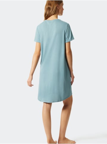 Schiesser Nachthemd Summer Night Sleepshirts in bluegrey