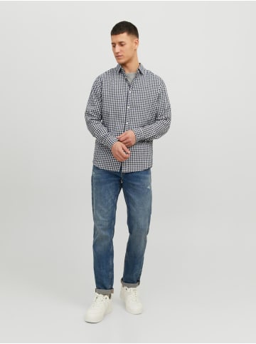 Jack & Jones Hemd Slim Fit JJEGINGHAM in Weiß