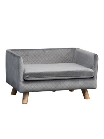 Pawhut Hundesofa Dunkelgrau 64B x 45T x 36H cm