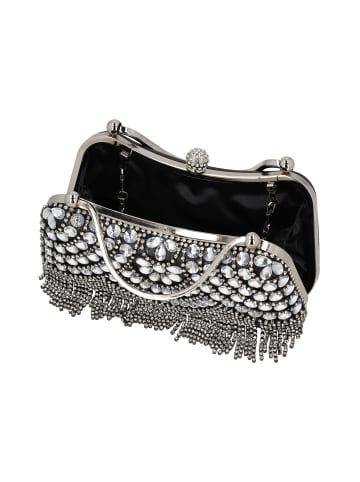 faina Women Top-Handle Bag With Rhinestones in Black