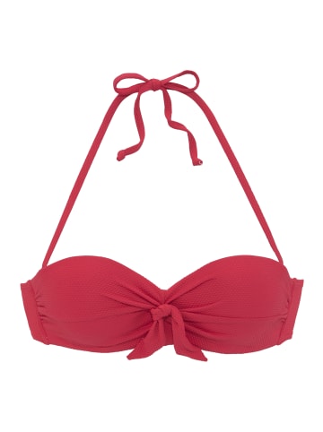 LASCANA Bügel-Bandeau-Bikini-Top in rot