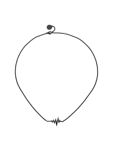 LIEBESKIND BERLIN Halskette The Heartbeat in schwarz