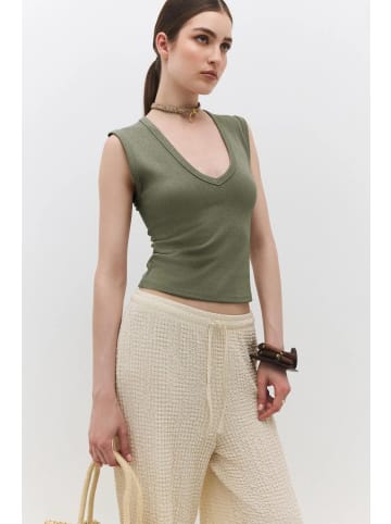 NO MATTER WHAT Blouse in Khaki